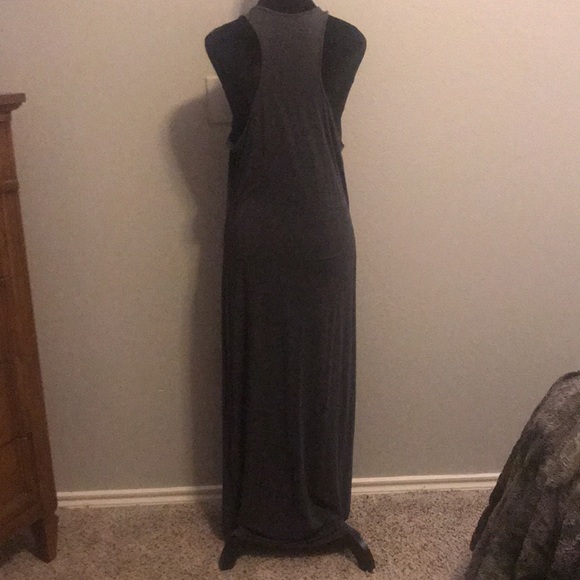 Gray Maxi Flow Dress - Picture 5 of 5